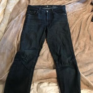 7 for all mankind straight legged jeans size 28